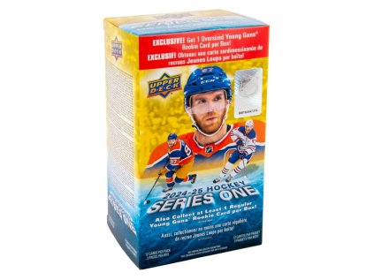 2024-25 Upper Deck Series 1 Hockey Blaster Box verze s oversized Young Guns kartou