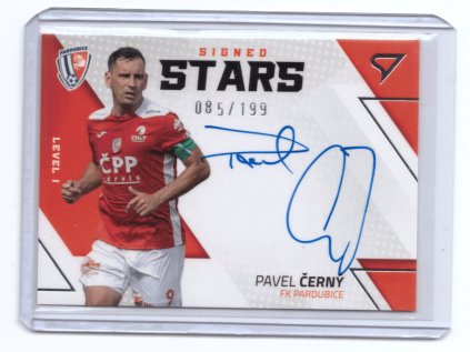 2022/23 SportZoo Fortuna Liga PAVEL ČERNÝ Signed Stars Level 1 Auto Podpis Limit 199