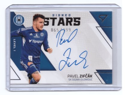 2022/23 SportZoo Fortuna Liga PAVEL ZIFČÁK Signed Stars Level 1 Auto Podpis Limit 199