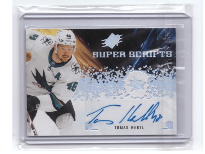 2021-22 Upper Deck SPX TOMÁŠ HERTL Super Scripts Auto