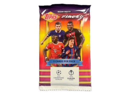 2022/23 Topps Finest Flashbacks UEFA Club Competitions Soccer Hobby Balíček
