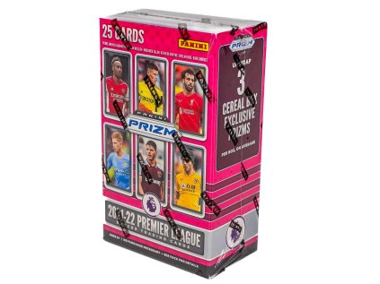 2021-22 Panini Prizm Premier League EPL Soccer Cereal Box