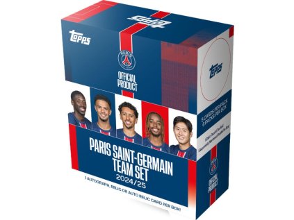 topps paris saint german team set 2024 25 box