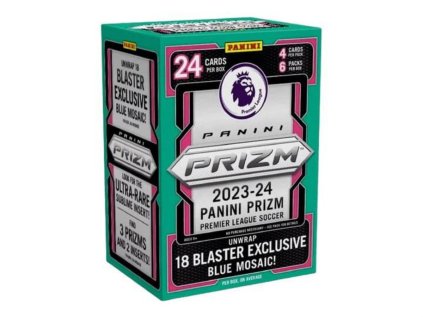 2023-24 Panini Prizm Premier League EPL Soccer Blue Mosaic Prizms Blaster Box