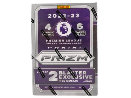 2022-23 Panini Prizm Premier League EPL Soccer Red Mosaic Blaster Box