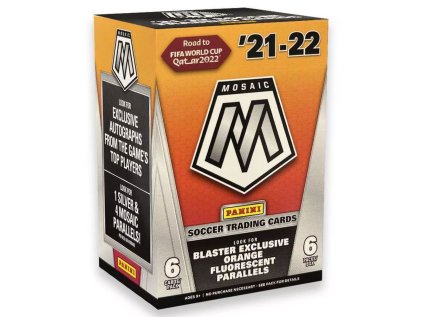 2021/22 Panini Mosaic Road to FIFA World Cup Orange Paralells Blaster Box
