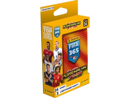 PANINI FIFA 365 2025 2026 ADRENALYN plechova krabicka pocket a156523062 10374