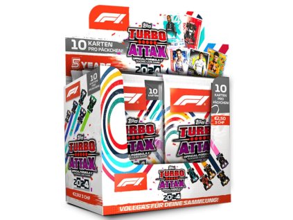 2024 Topps F1 Formula 1 Turbo Attax Box Německá Verze