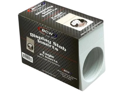 BCW Display Slab Inserts American Eagle 25ks