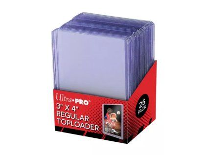 Ultra Pro 3X4 Plastic Regular Toploader 35pt pack of 25pcs