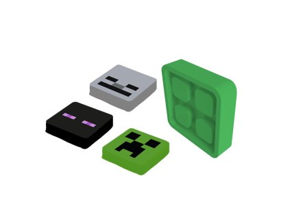 Pixie Crew Badge Minecraft odznáček s motivem CREEPER