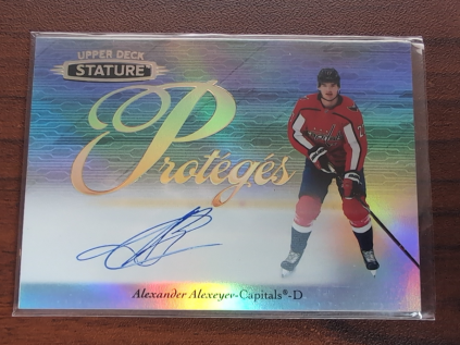 2020-21 Upper Deck Stature Proteges ALEXANDER ALEXEYEV Auto