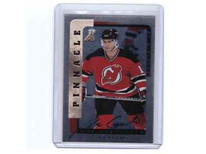 1996-97 Pinnacle BOB CARPENTER Be a Player Auto Podpis