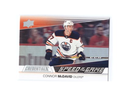 2021-22 UD Credentials CONNOR MCDAVID Speed of the Game