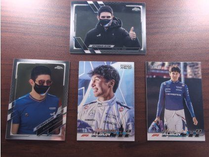 Formula 1 Lot Cards ESTEBAN OCON/ALEXANDER ALBON 4 pcs