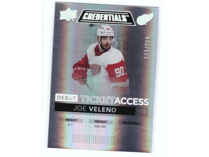 2021-22 UD Credentials JOE VELENO Debut Ticket Access Limit 799