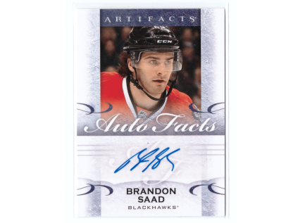 2014-15 Artifacts Hockey BRANDON SAAD AutoFacts Auto