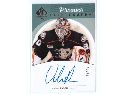 2013-14 UD SP Authentic Hockey VIKTOR FASTH Premier Chirography Auto Podpis Limit 75