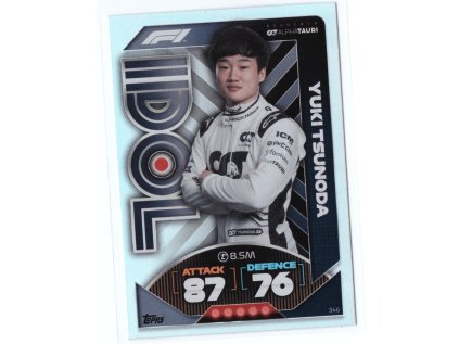 2022 Topps Turbo Attax YUKI TSUNODA Idol