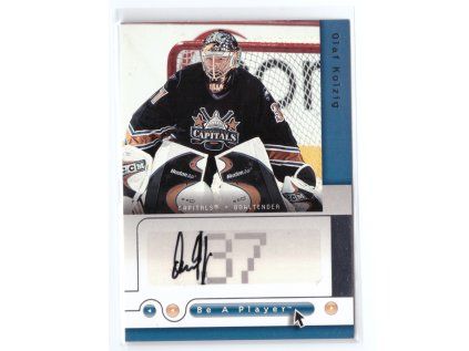 2005-06 Be A Player OLAF KOLZIG Signatures Auto