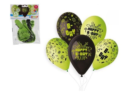 Minecraft Balónky Happy Birthday