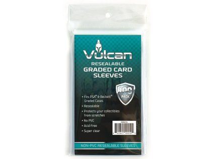 Vulcan Resealable Graded Card Sleeves 100 pcs