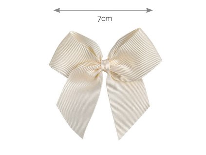 hairclip gross grain bow beige
