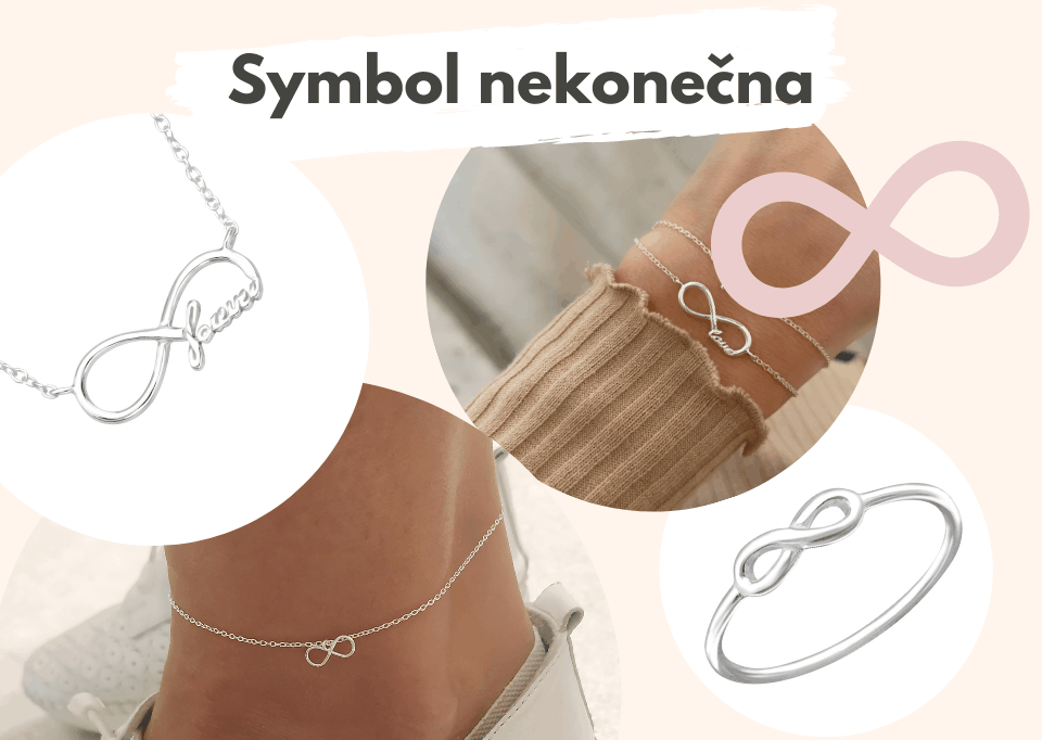 Šperky se symbolem nekonečna