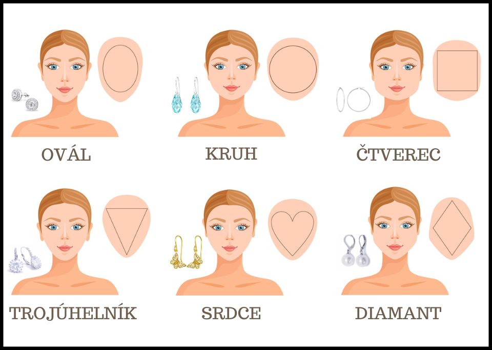 Vyberte ty nejlepší náušnice pro váš tvar obličeje