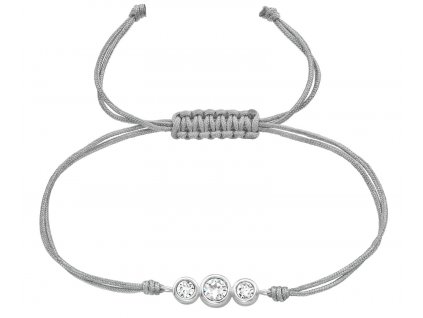 Šňůrkový náramek s krystaly Swarovski bangles