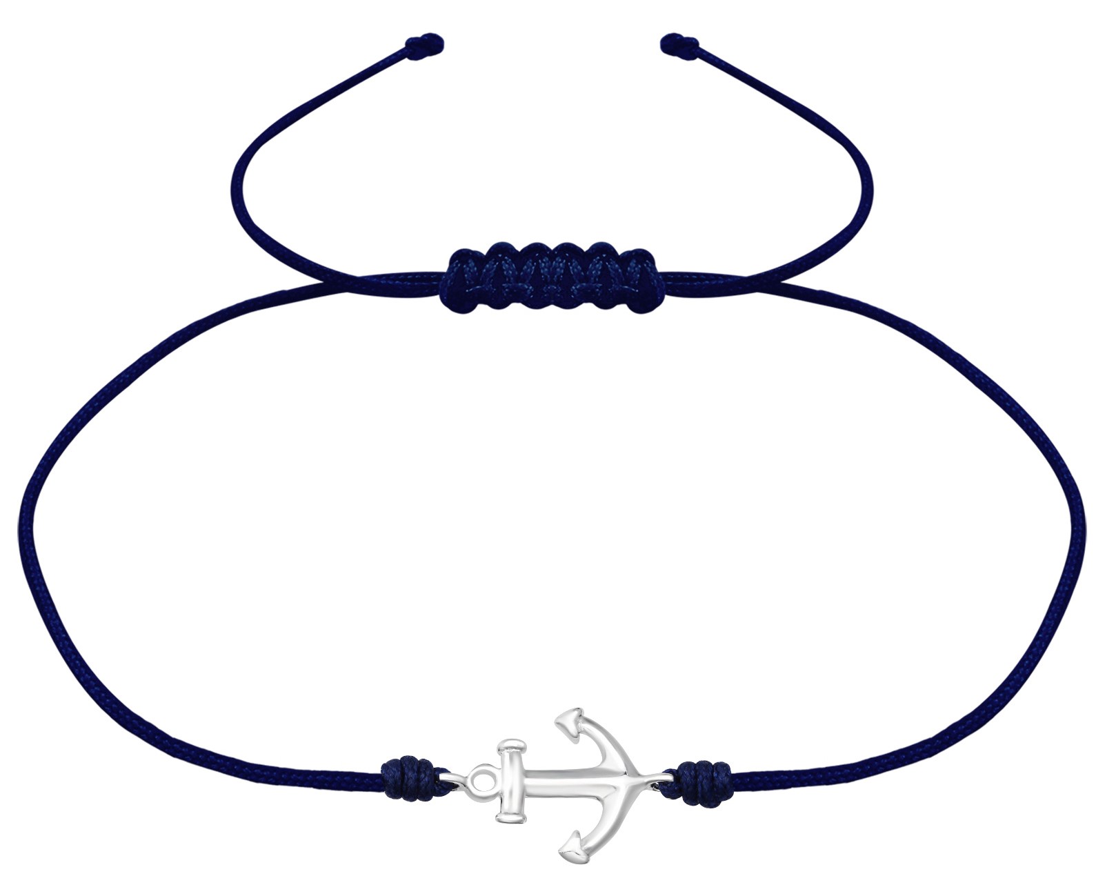 Bangles.cz Náramek Kotva & nylonová šňůrka 1083