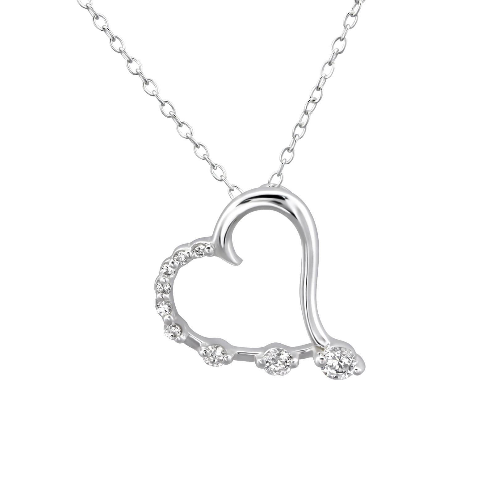 Bangles.cz Řetízek Srdce Amor stříbro 925 1754