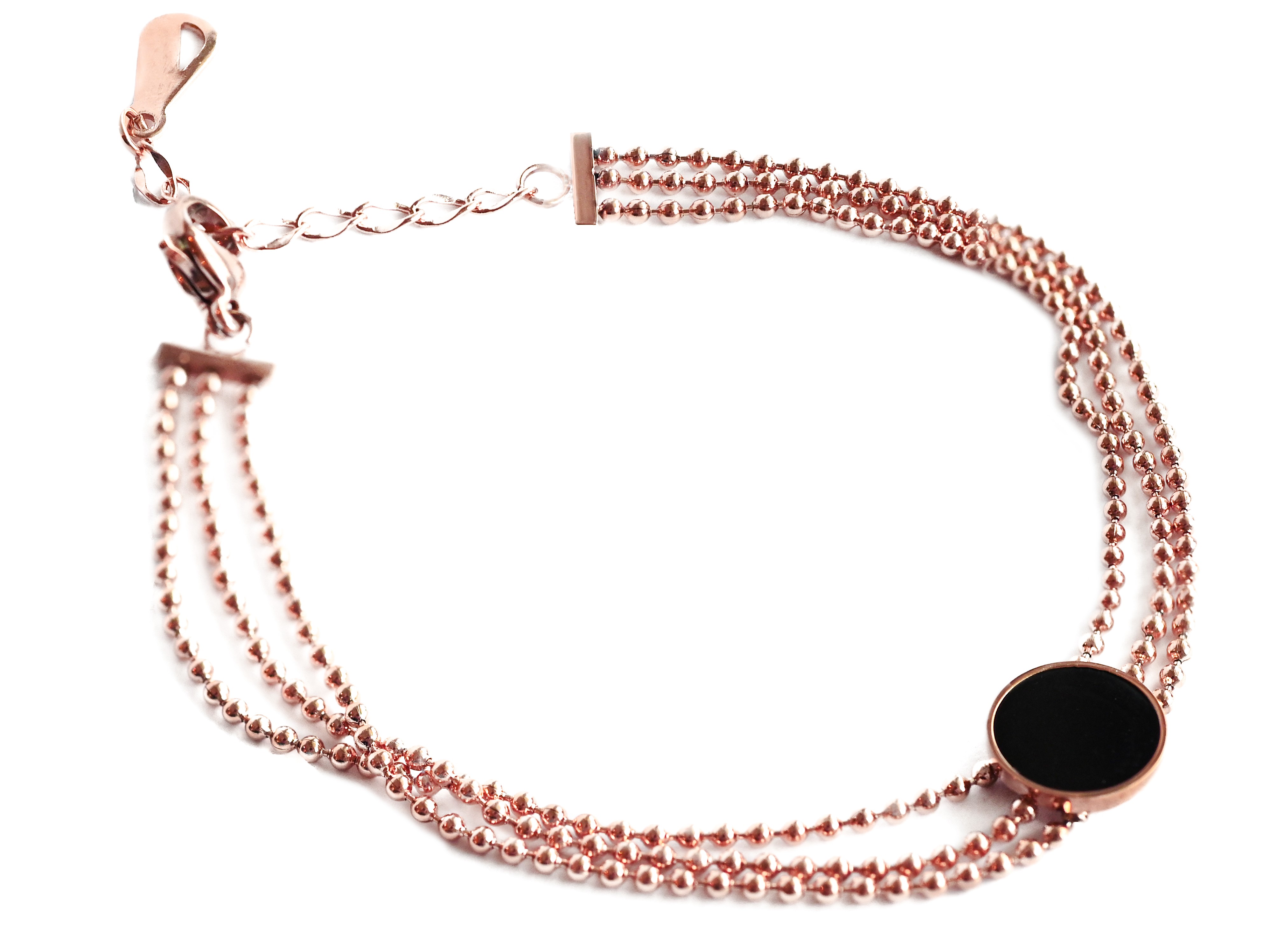 Bangles.cz Náramek chirurgická ocel Dot rose gold 1886