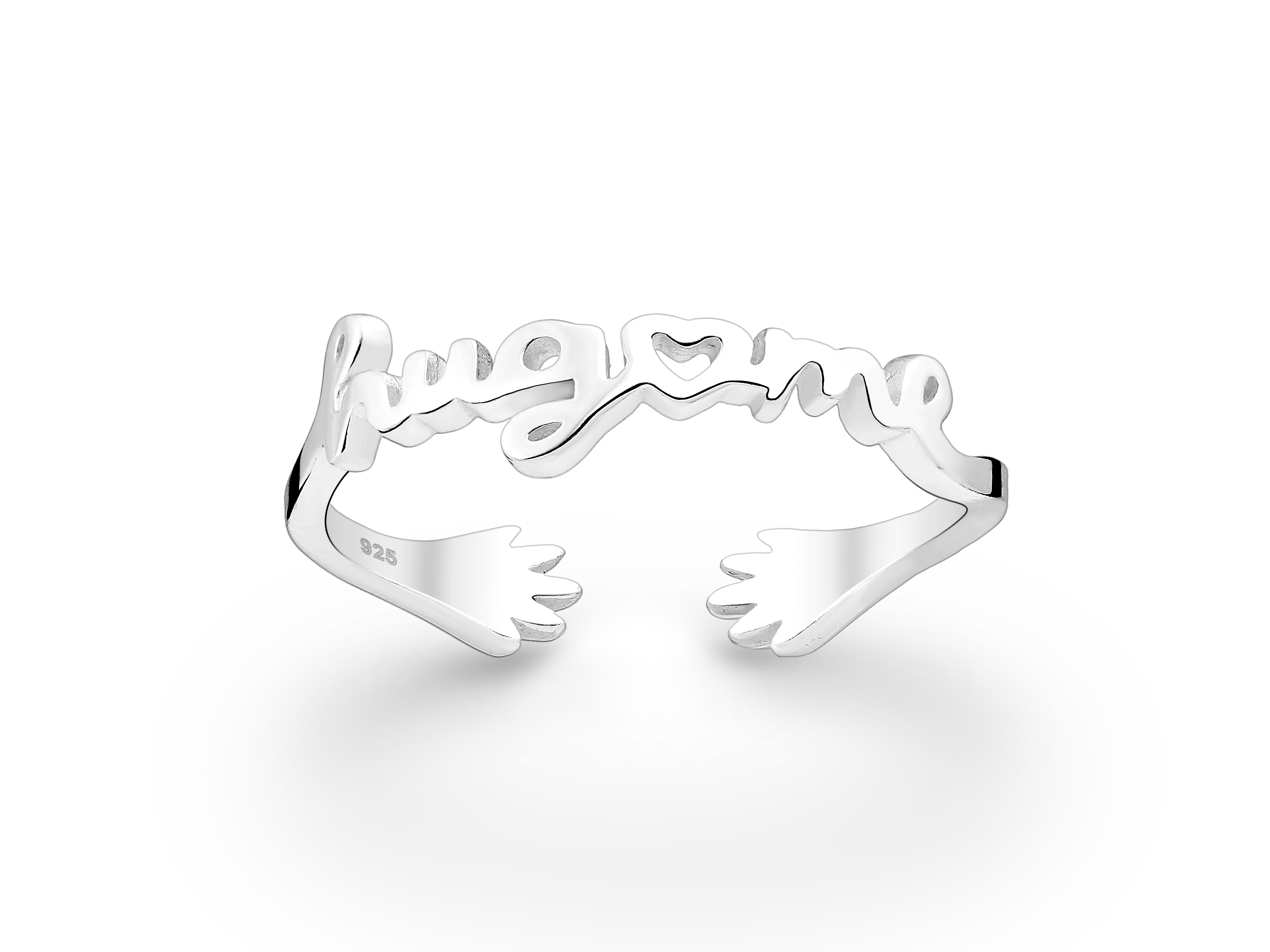 Bangles.cz Prsten Hug Me stříbro 925 Velikost: 6 - 1,6 cm (EU 51 - 53) 2619/6 -