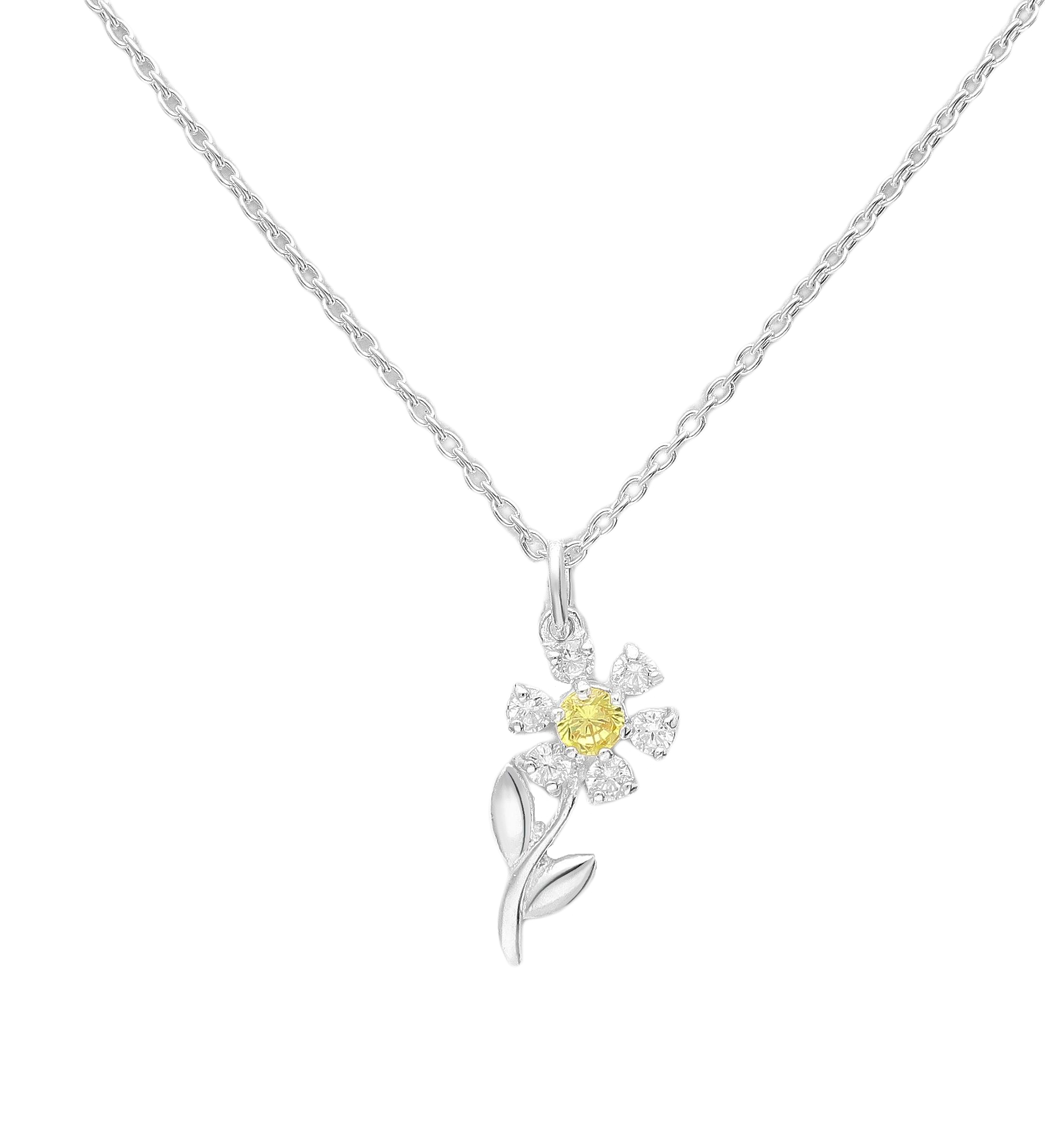 Bangles.cz Náhrdelník Květinka stříbro 925 2835