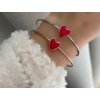 Náramky Blush Bangles s červeným srdcem