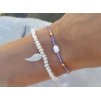 Náramek Purple a wing bangles