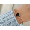 Řetízkový náramek Dot rose gold bangles