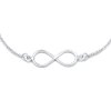 Stříbrný náramek nekonečno řetízkový