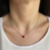 Řetízek oboustranný červené srdce