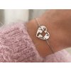 Náramek Srdce Globe stříbrný bangles