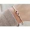 Náramek Infinity rose gold