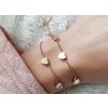Náramek Tiny heart rose gold
