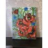 Ručně malovaný obraz Červené máky 30x40 cm – originál akryl na plátně  Originální květinový obraz | moderní dekorace do bytu | signovaný originál