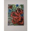 Ručně malovaný obraz Červené máky 30x40 cm – originál akryl na plátně  Originální květinový obraz | moderní dekorace do bytu | signovaný originál