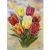 umelecky obraz tulipany vyrazne barvy