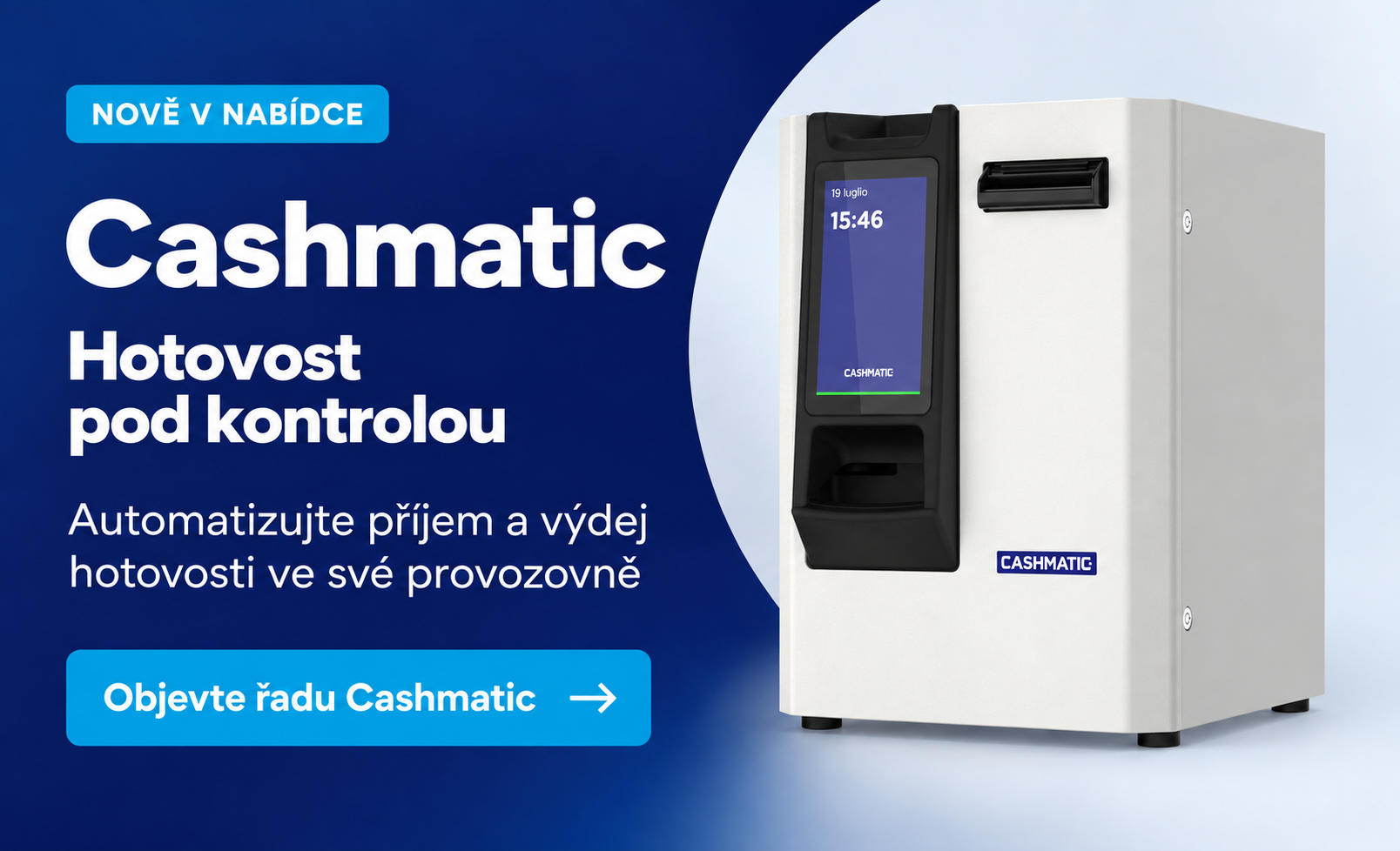 Novinka: automatické hotovostní pokladny Cashmatic SelfPay