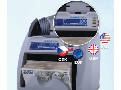 Počítačka bankovek Dors750
