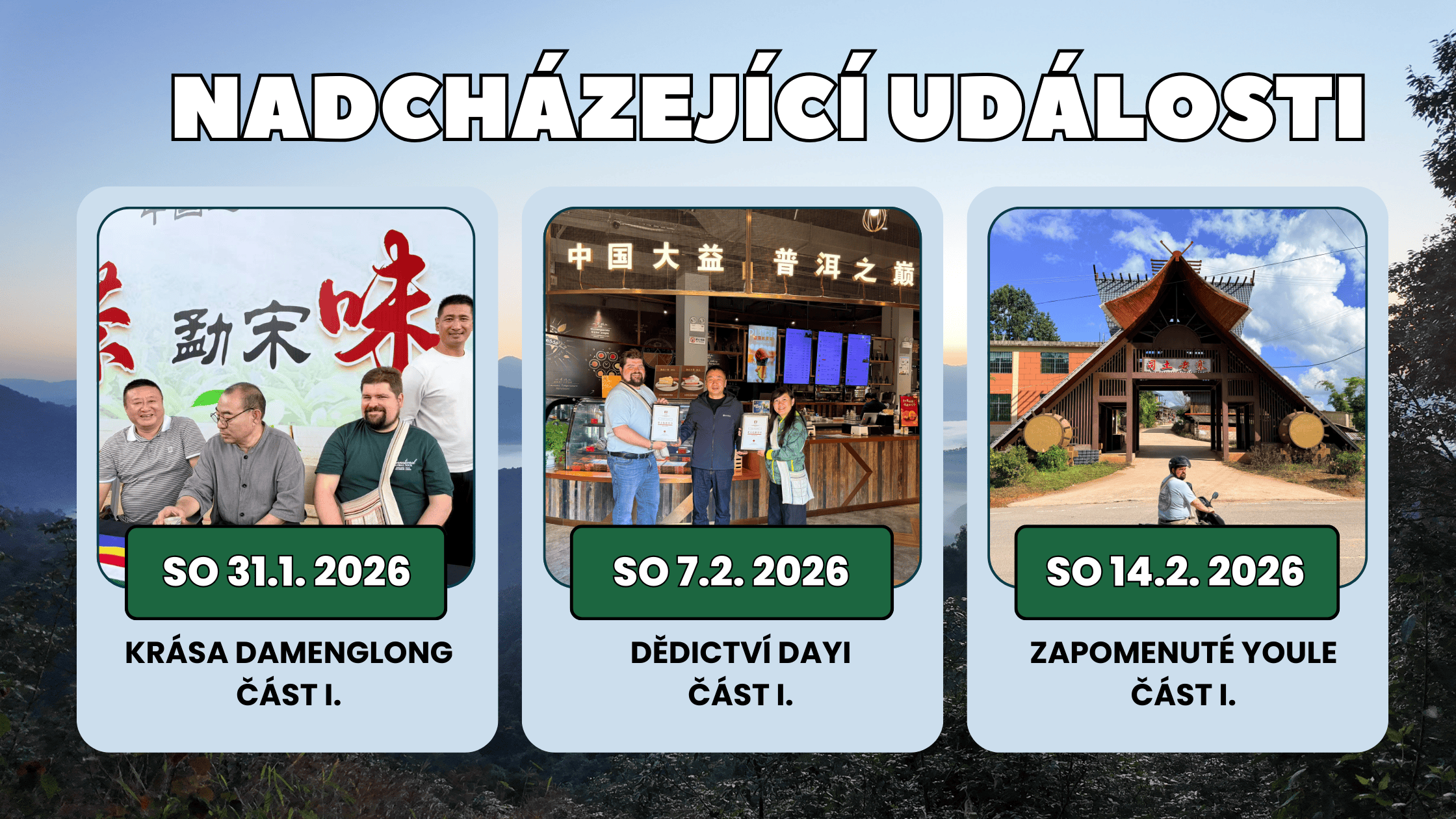 Upcoming events 2026 - Part I.