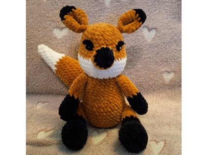 Horgolt plüss róka